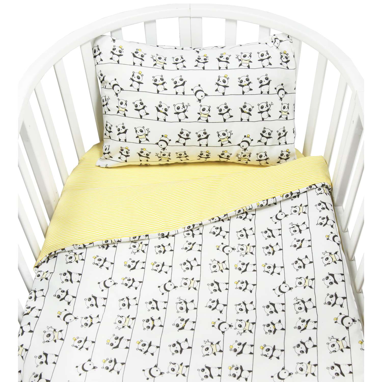 Комплект постельного белья Amarobaby Baby Boom Панды 3предмета AMARO-3003-P - фото 5