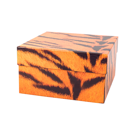 Коробка подарочная Cartonnage Animals разноцветная квадратная