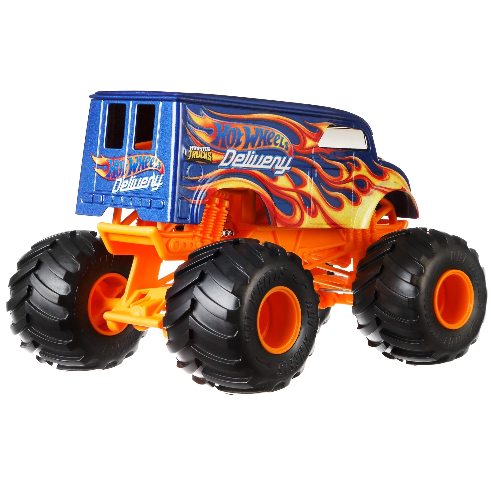 Автомобиль Hot Wheels Monster Tracks Дайри Деливери 1:24 FYJ83 - фото 4