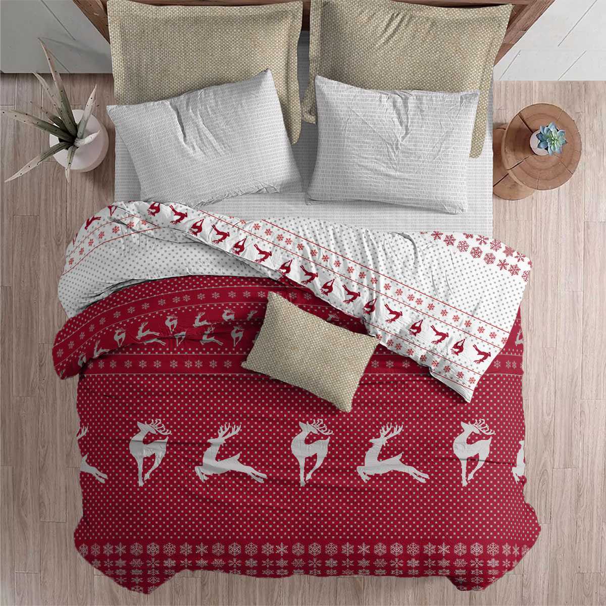 Комплект постельного белья Bravo Christmas 1.5 спальный наволочки 70х70 - фото 1