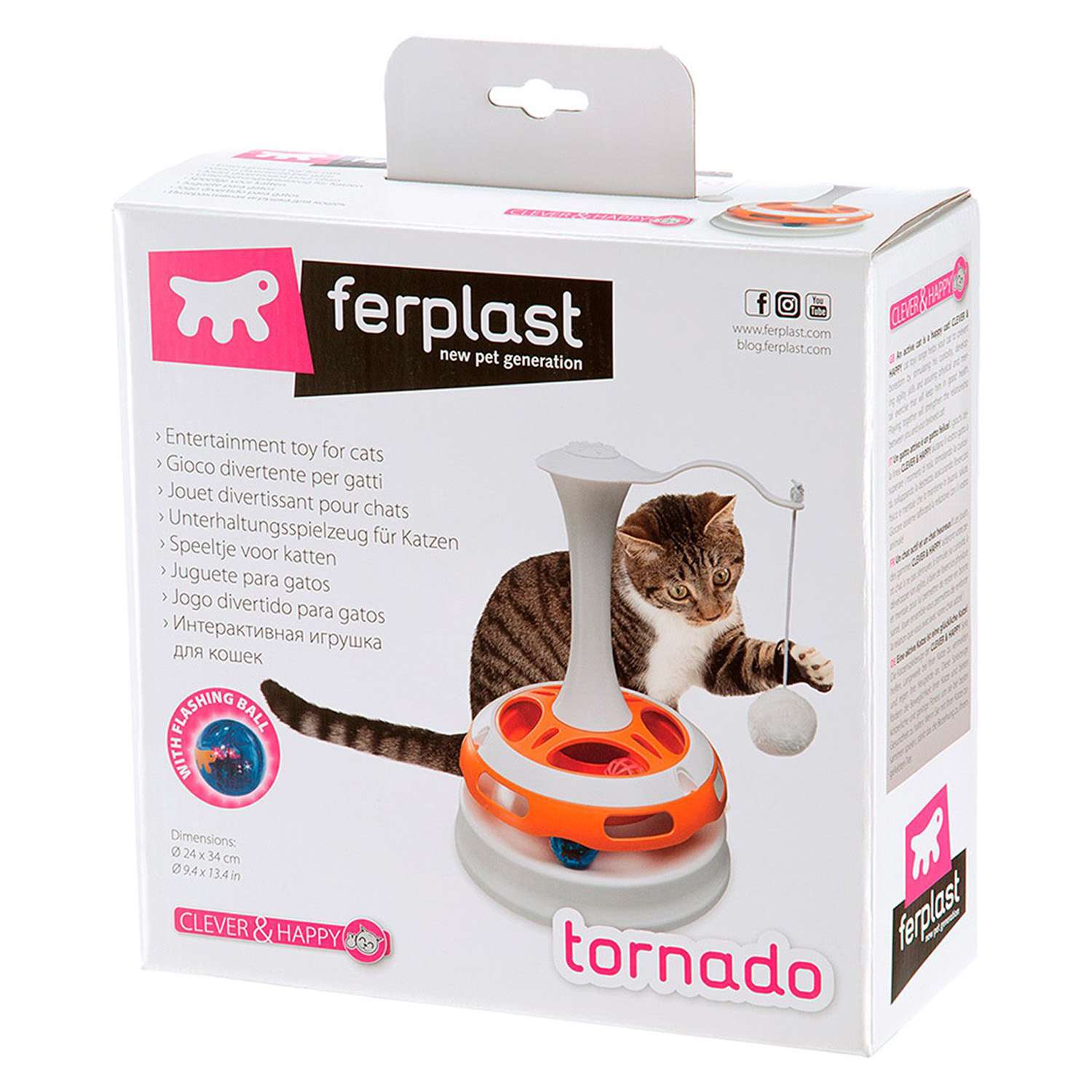 Игрушка для кошек Ferplast Tornado интерактивная 85100200 - фото 2