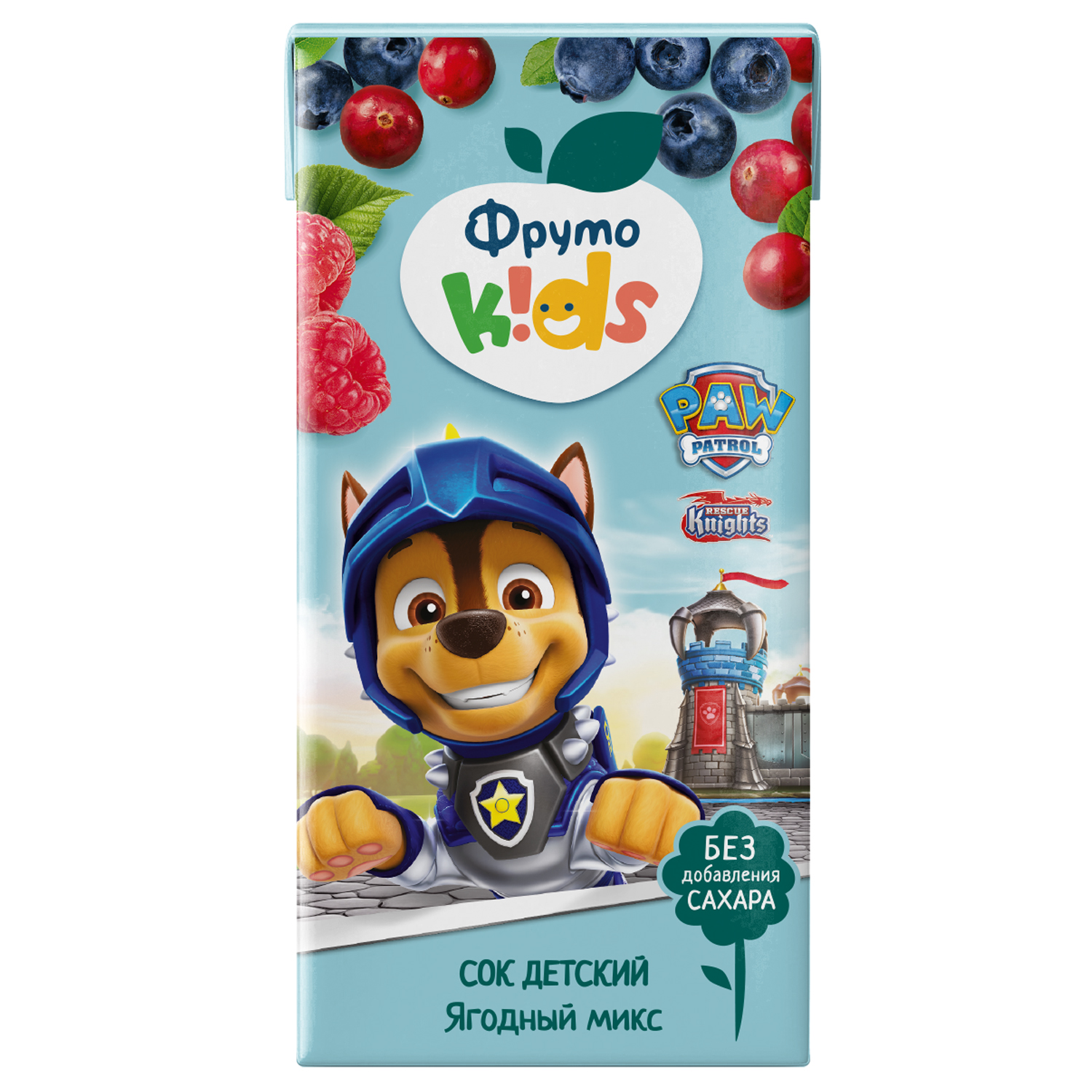 Сок ФрутоKids яблоко-черноплодная рябина-малина-клюква-черника 0.2л с 5месяцев - фото 1