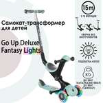 Самокат Globber GO UP DELUXE FANTASY LIGHTS мятный