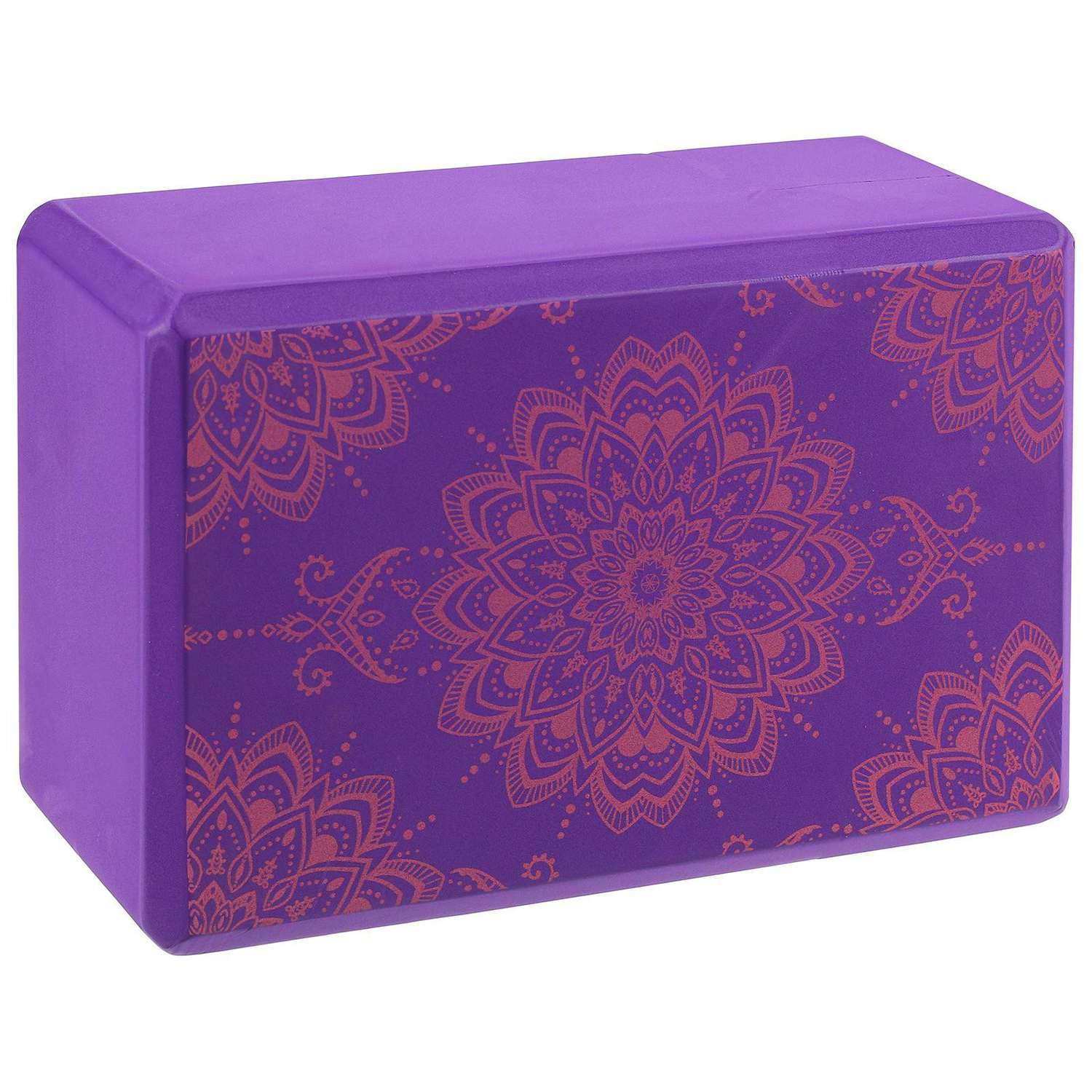 Блок для йоги Sangh 23 х 15 х 10 см. цвет фиолетовый - фото 2