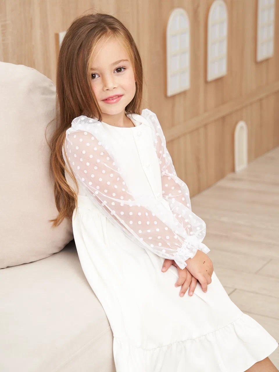 Платье Sofisha kids Plat.barbie-white - фото 1