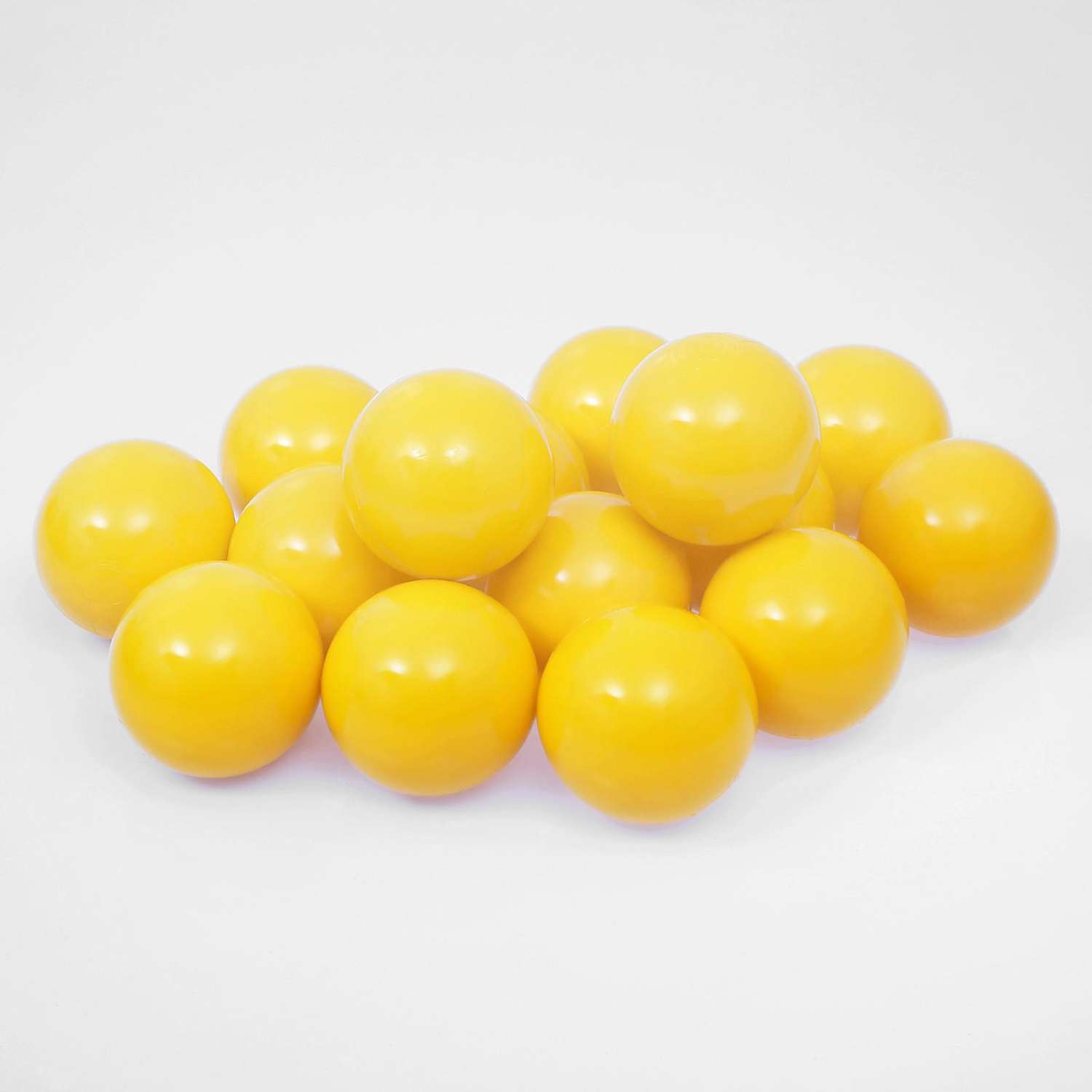 Шарики для сухого бассейна Соломон с рисунком диаметр шара 7 5 см набор 150 штук цвет жёлтый - фото 1