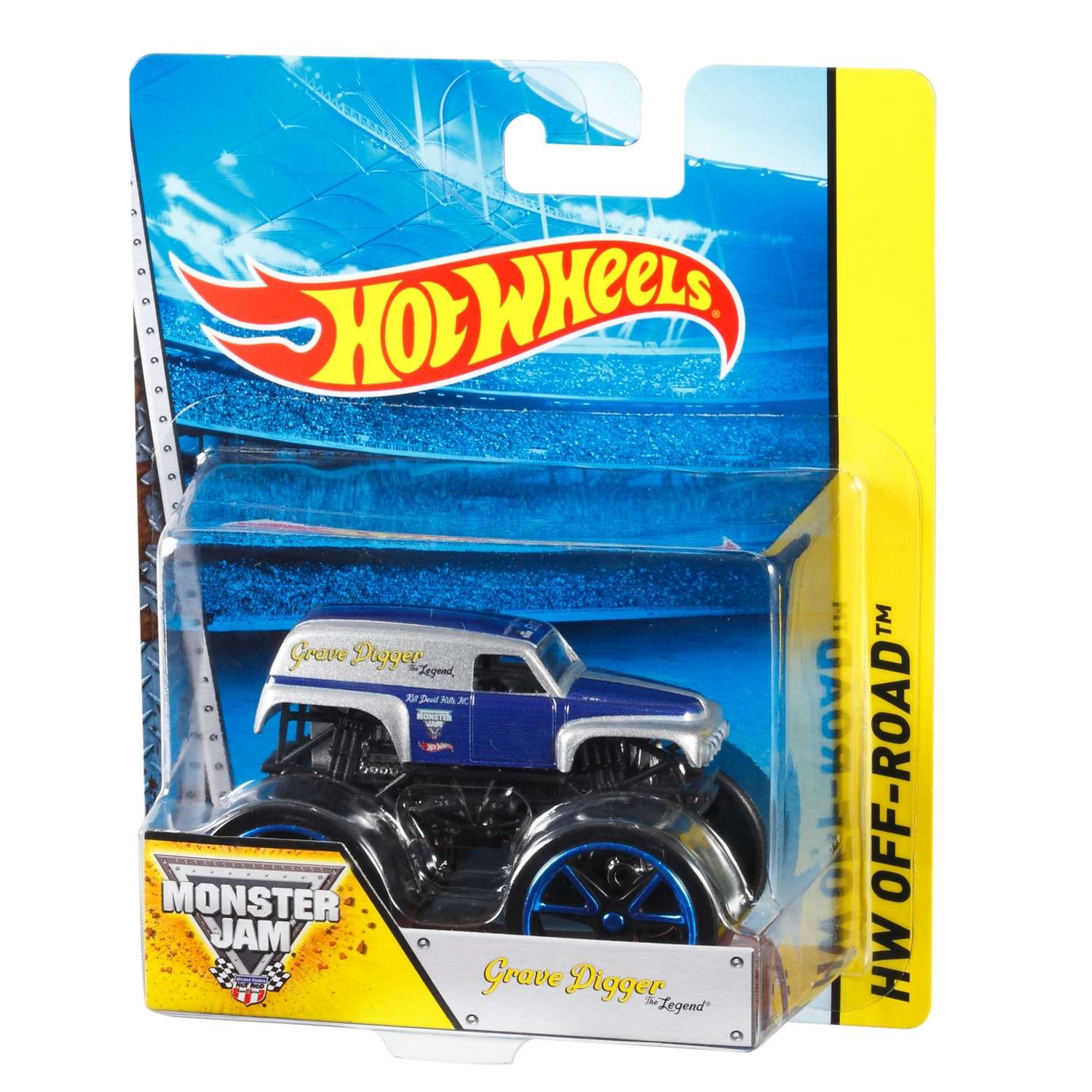 Машинка Hot Wheels Monster Jam Grave Digger 1:64 (BHP47) BHP37 - фото 1