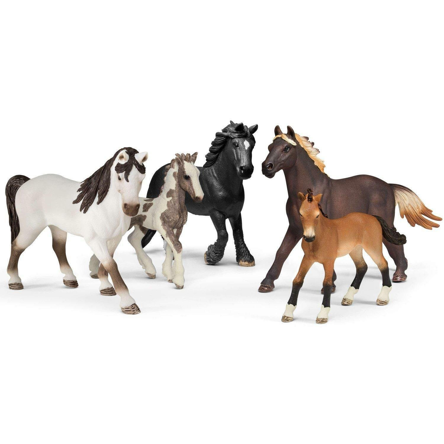 Набор SCHLEICH Лошади 5предметов 72113 купить по цене 3745 ₽ в  интернет-магазине Детский мир