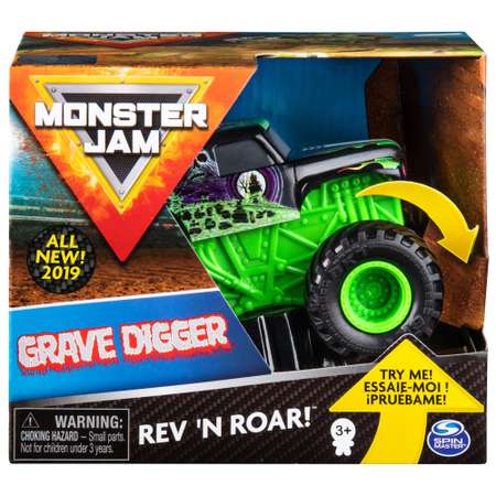 Машинка Monster Jam Звуки мотора 1:43 Grave Digger 6053250