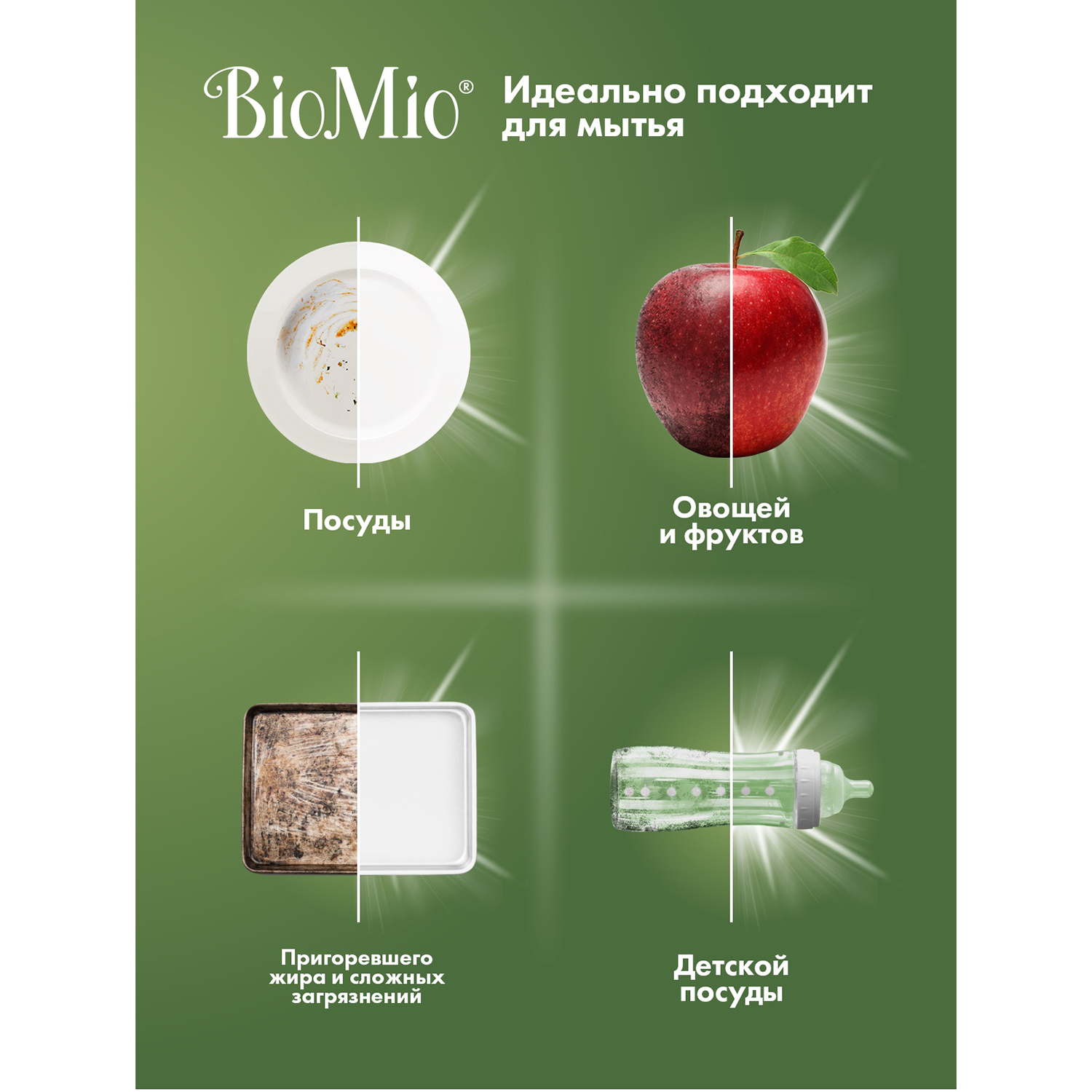 Пена для мытья посуды BIOMIO BIO-FOAM БЕЗ ЗАПАХА, 350 мл