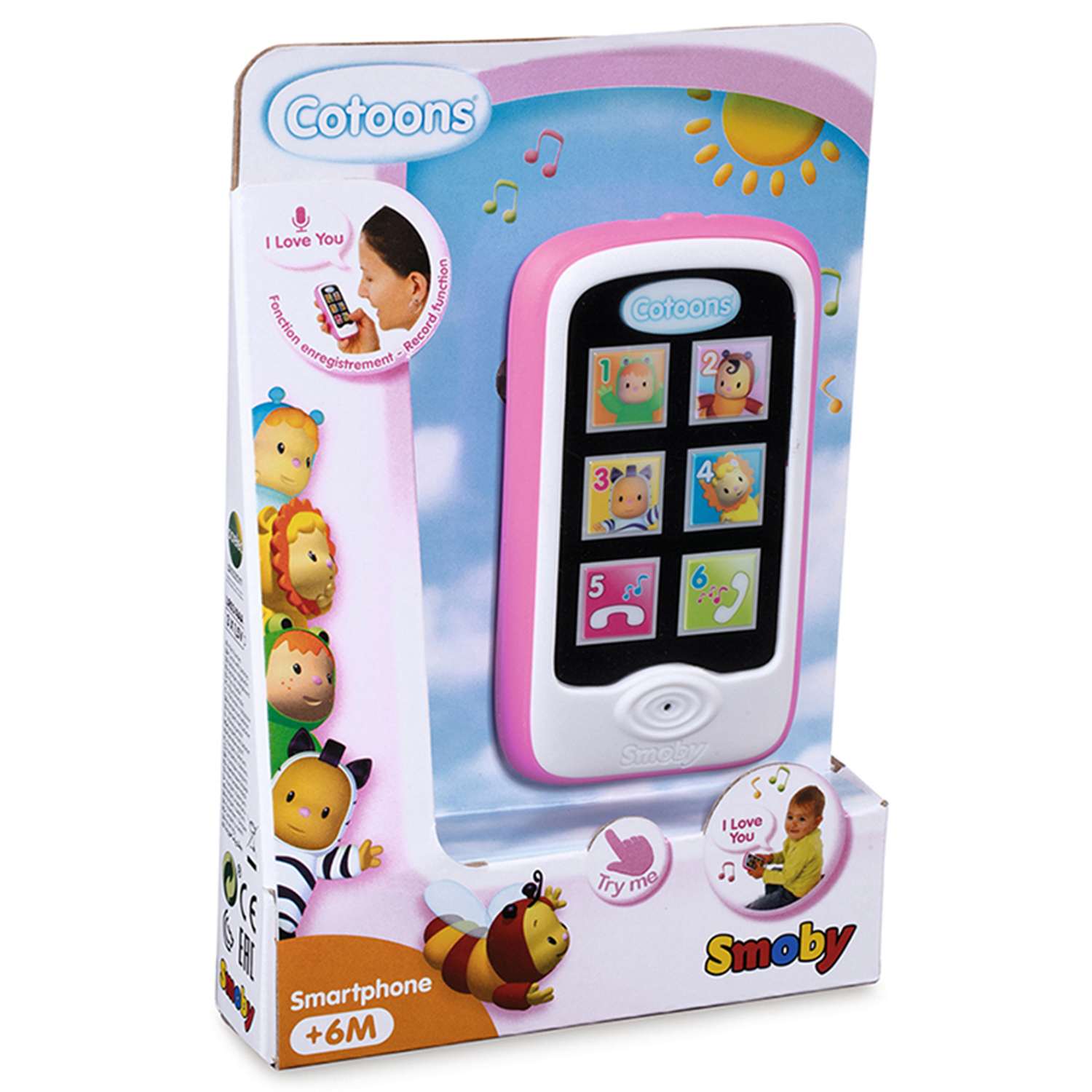 Смартфон Smoby Cotoonsс Розовый 110208-1 - фото 2