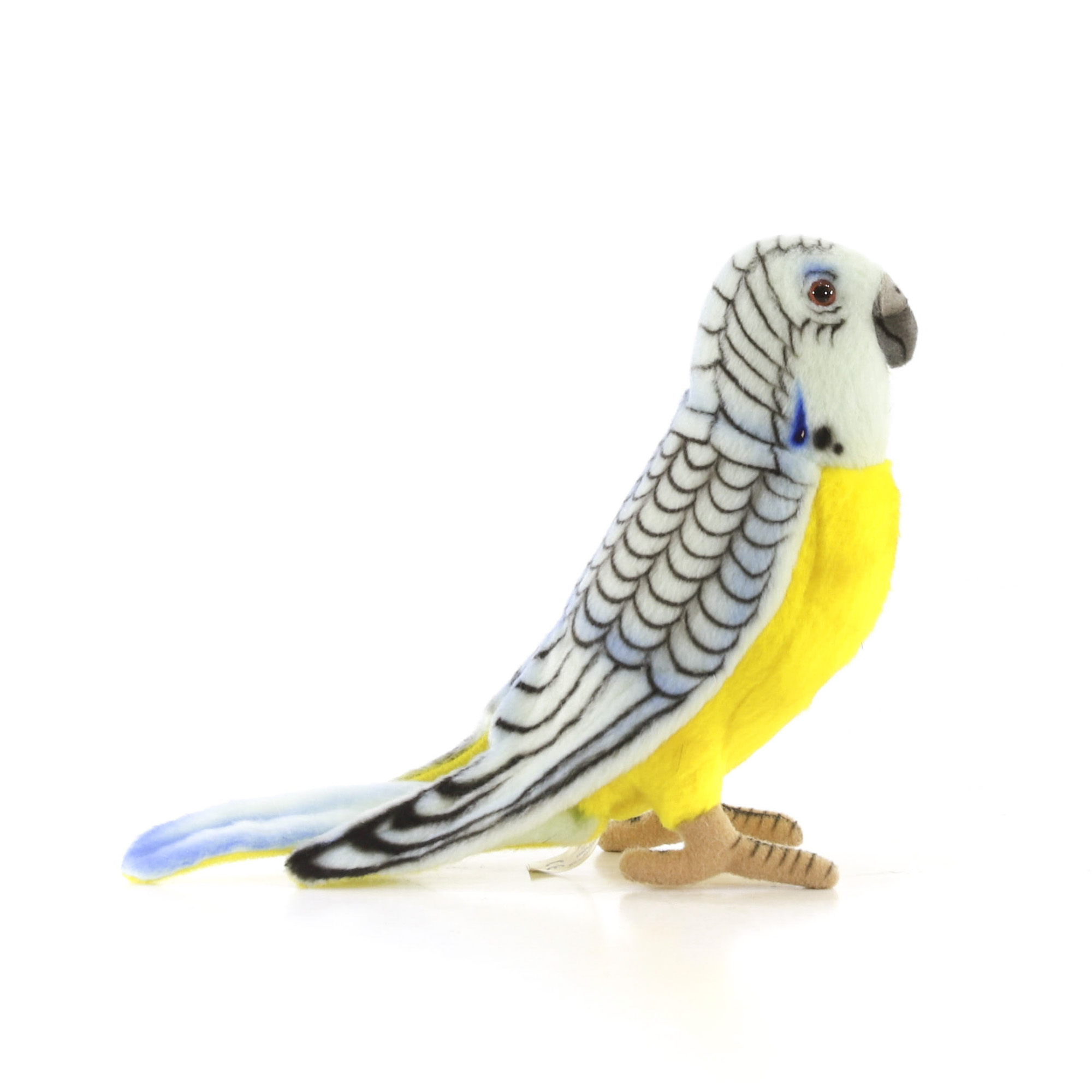 Реалистичная игрушка HANSA Попугай волнистый голубой 15 см - фото 4