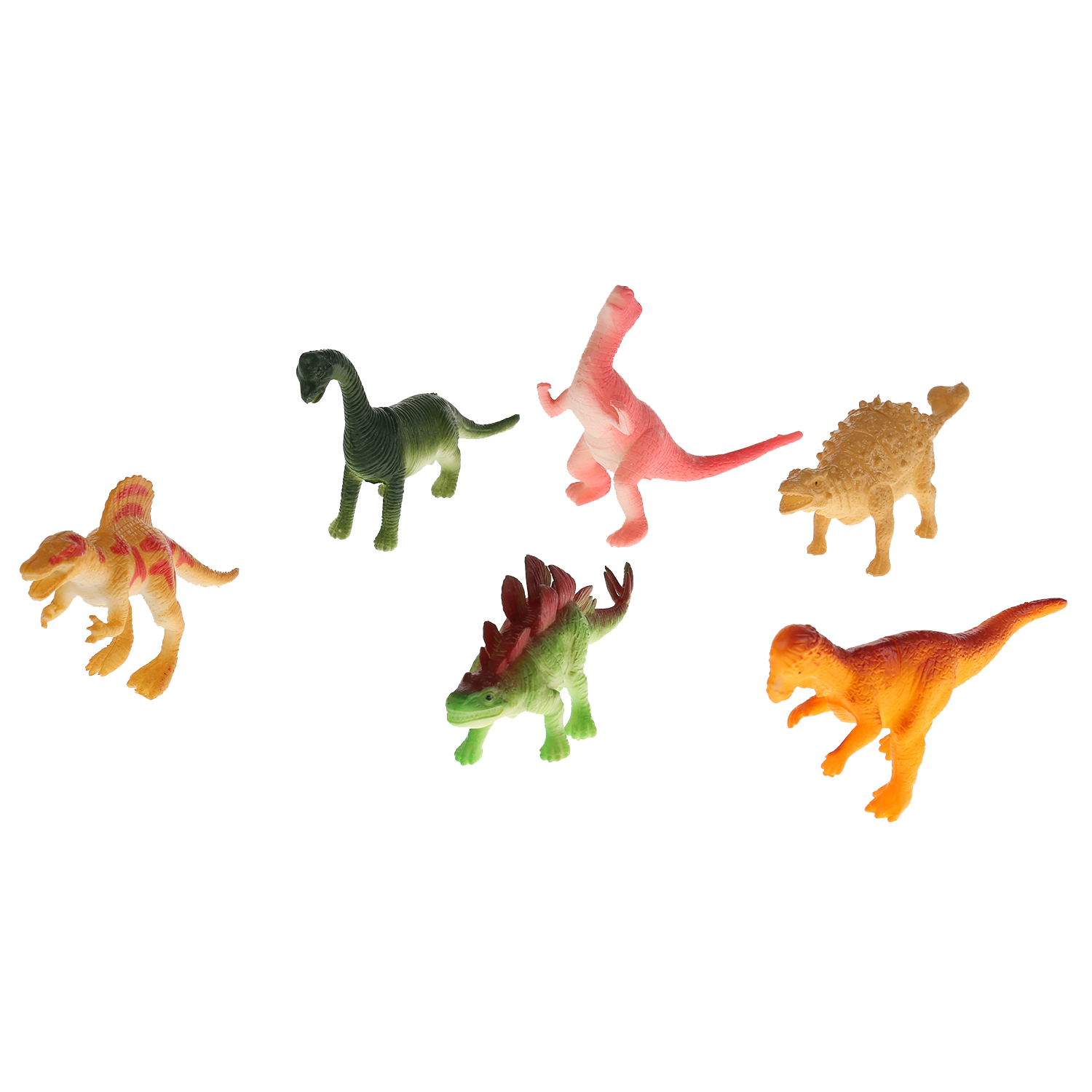 Набор фигурок Играем вместе Пластизоль Динозавры 280599 - фото 1