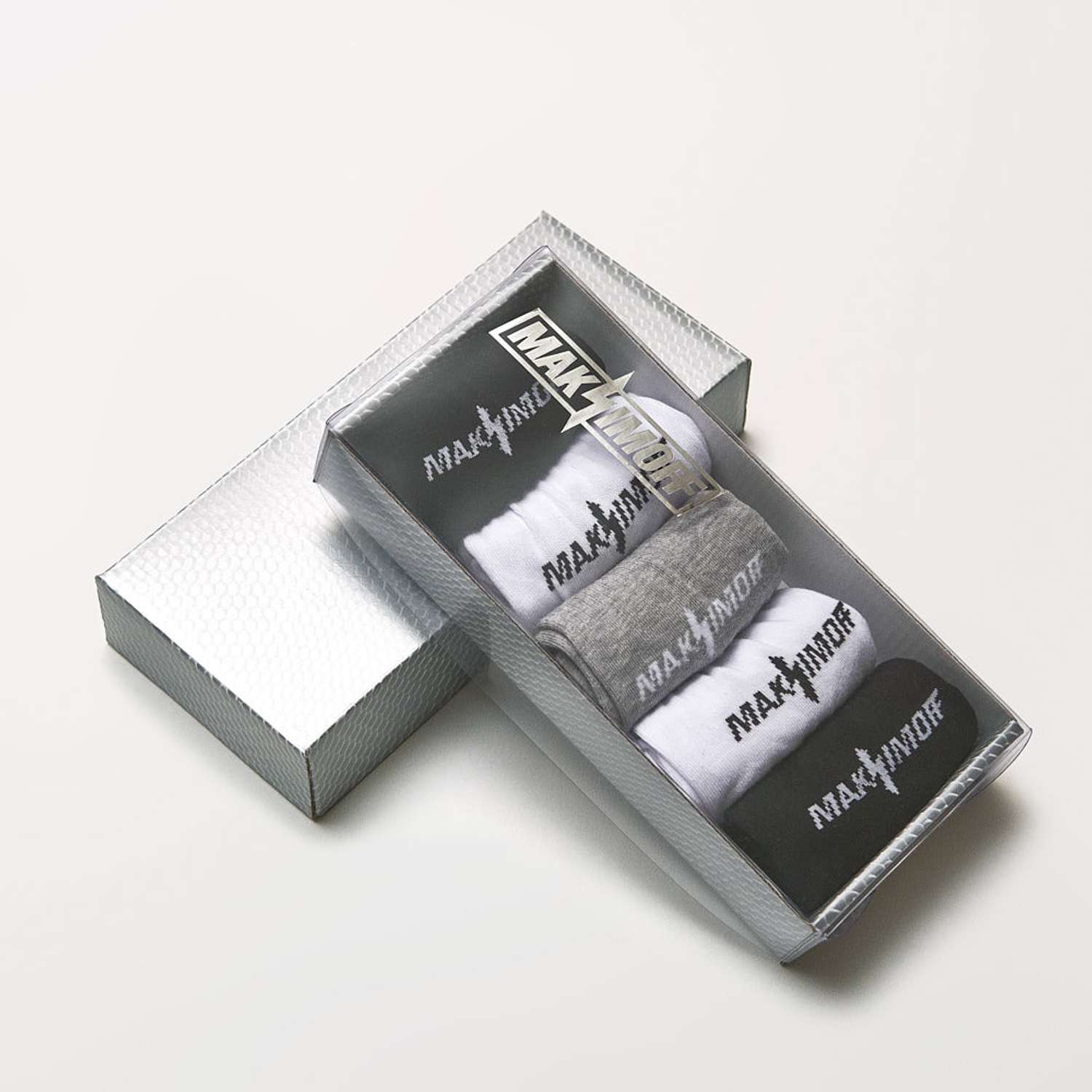 Носки Maksimoff NMQ0001/5/1 белый, серый, черный - фото 2