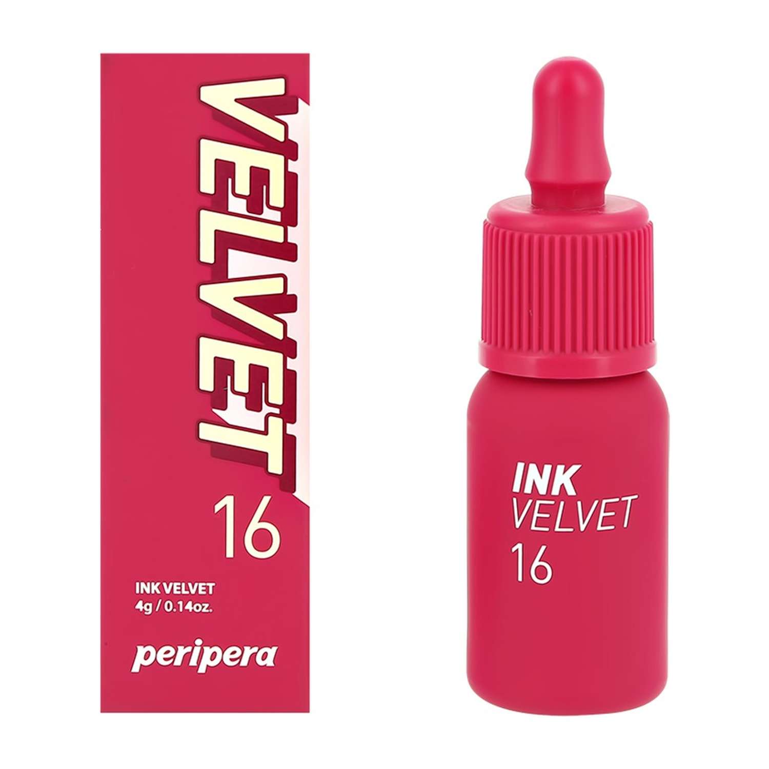 Помада для губ Peripera Velvet жидкая тон 16 heart fuchsia pink - фото 3