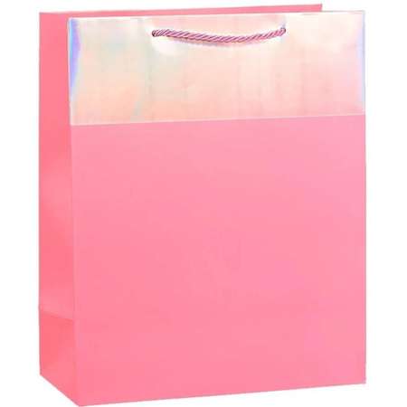 Пакет подарочный Комус плотный однотонный цветной ассорти 18x23x10 см 2 штуки