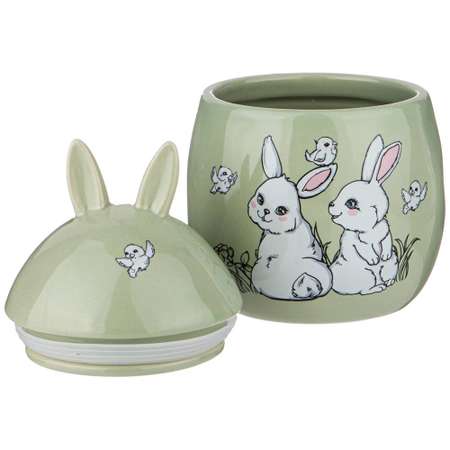 Банка Lefard для хранения bunny 840мл керамика 420-108