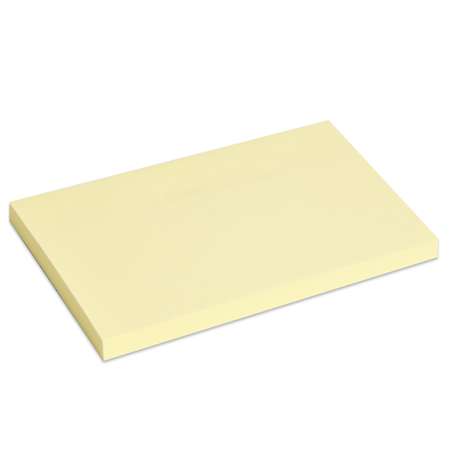 Блок бумажный HOPAX самоклеящийся 100л пастель Желтый