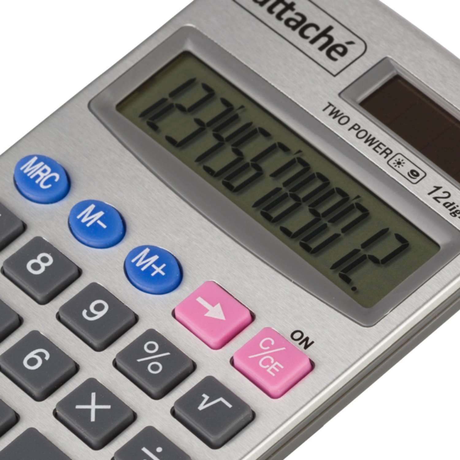 Калькулятор Attache карманный 12ти разрядный серебристый 2 шт - фото 4