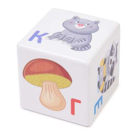Кубики Десятое королевство Кубики для умников Азбука 12шт 00712