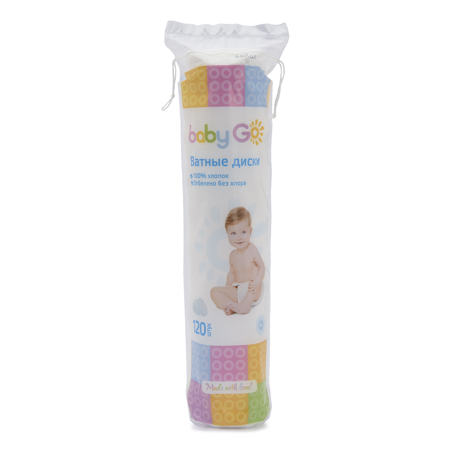 Диски ватные BabyGo 120шт 7886 - фото 1