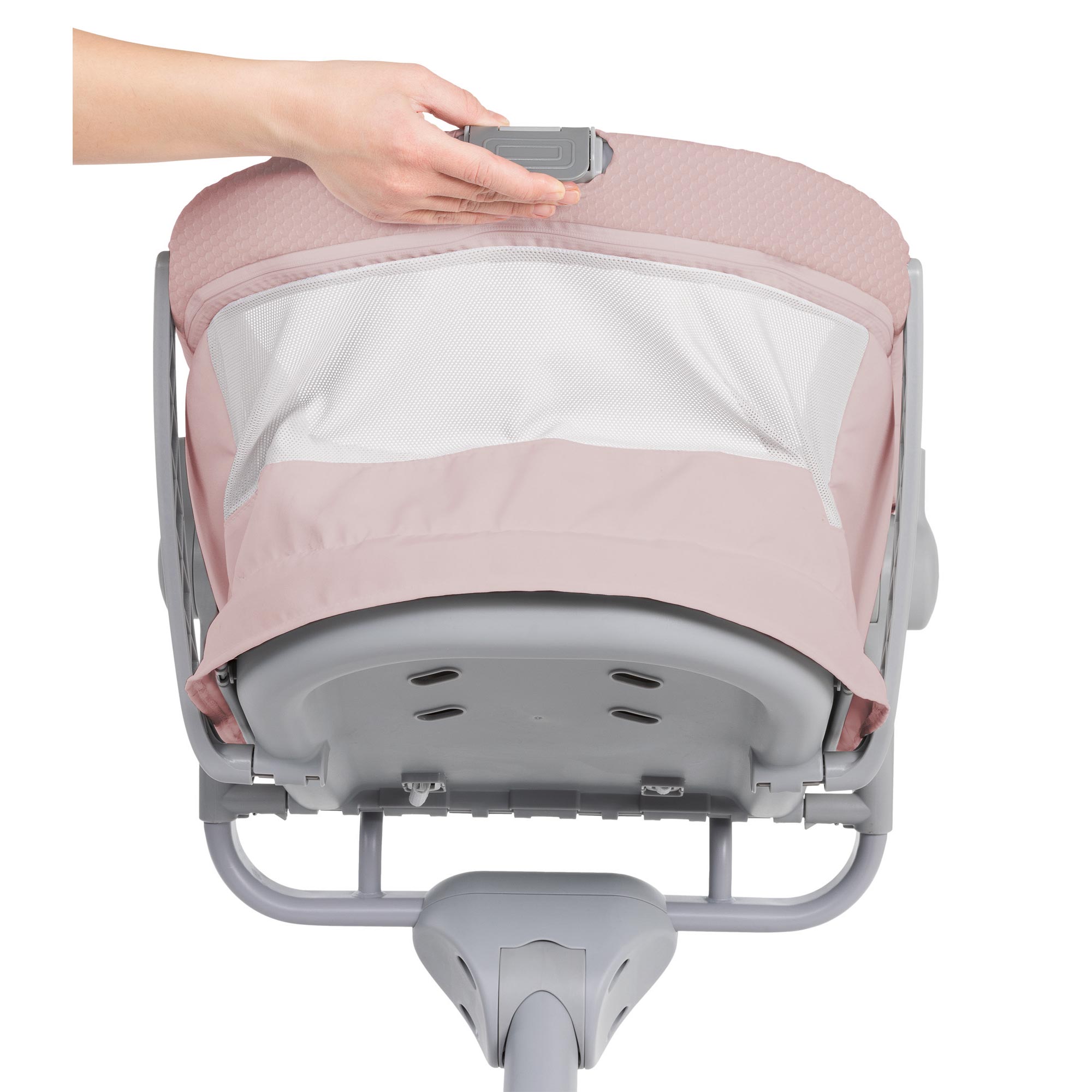 Детская кроватка Chicco Baby Hug - 4 in 1 Air Rose овальная, (розовый) - фото 13