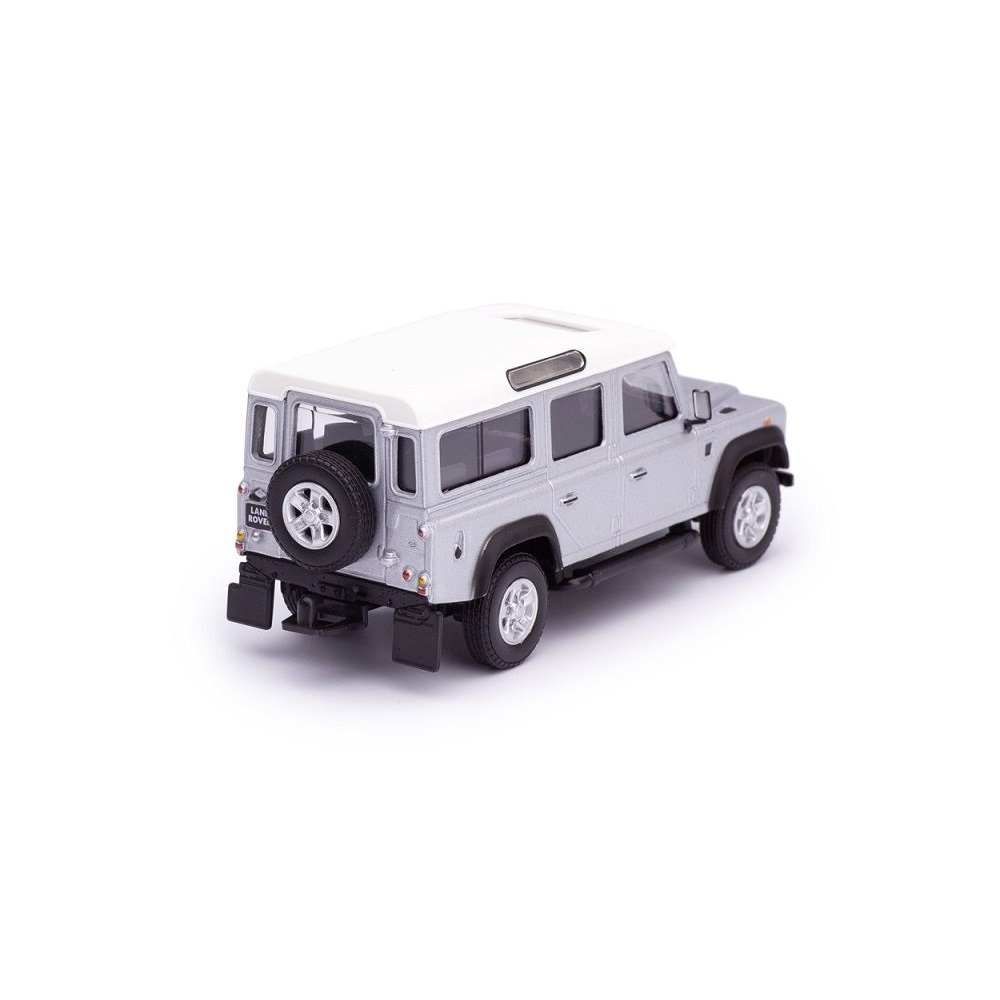 Внедорожник CARARAMA Land Rover 1:43 без механизмов серебряный 34332 - фото 2