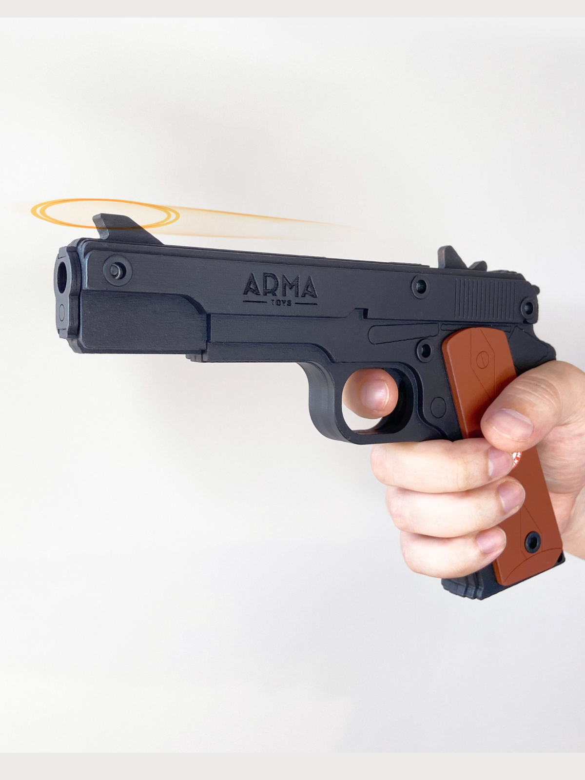 Резинкострел Arma.toys Игрушечный пистолет Кольт М1911 окрашенный - фото 1