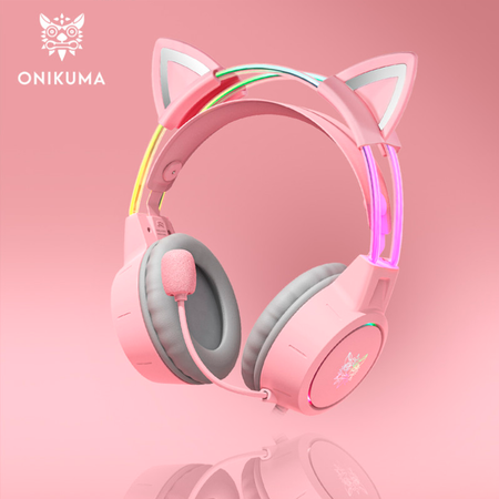 Игровые наушники Onikuma X15 Pro Pink Star