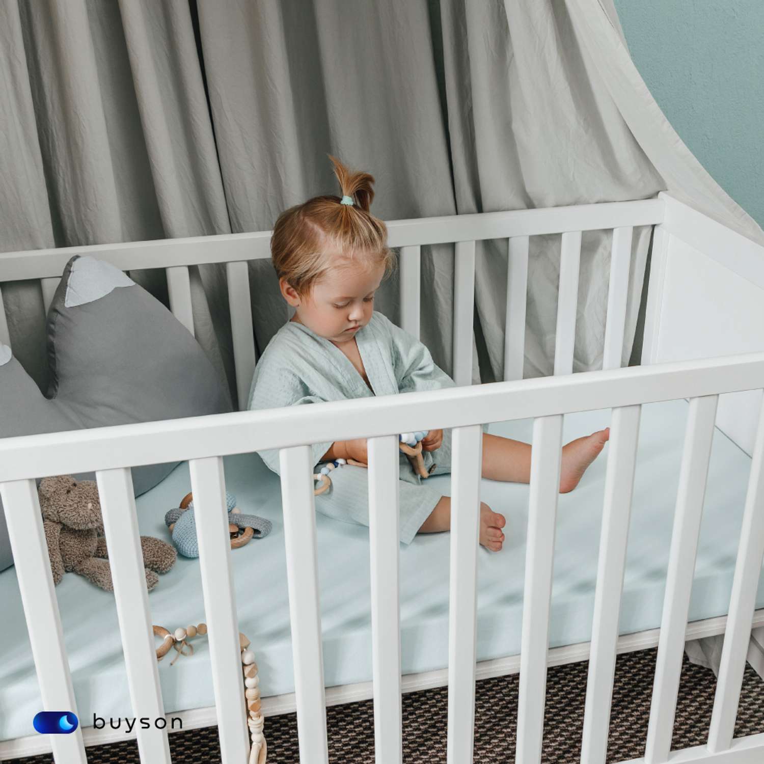 Матрас в кроватку buyson BuyJoy для новорожденных от 0 до 3 лет 120х60 см - фото 9