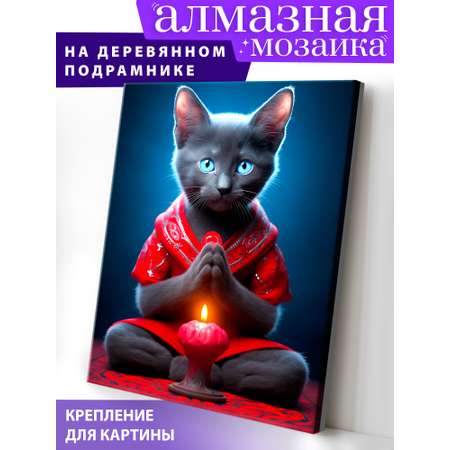 Алмазная мозаика Art on Canvas Кошачий дзен в ассортименте