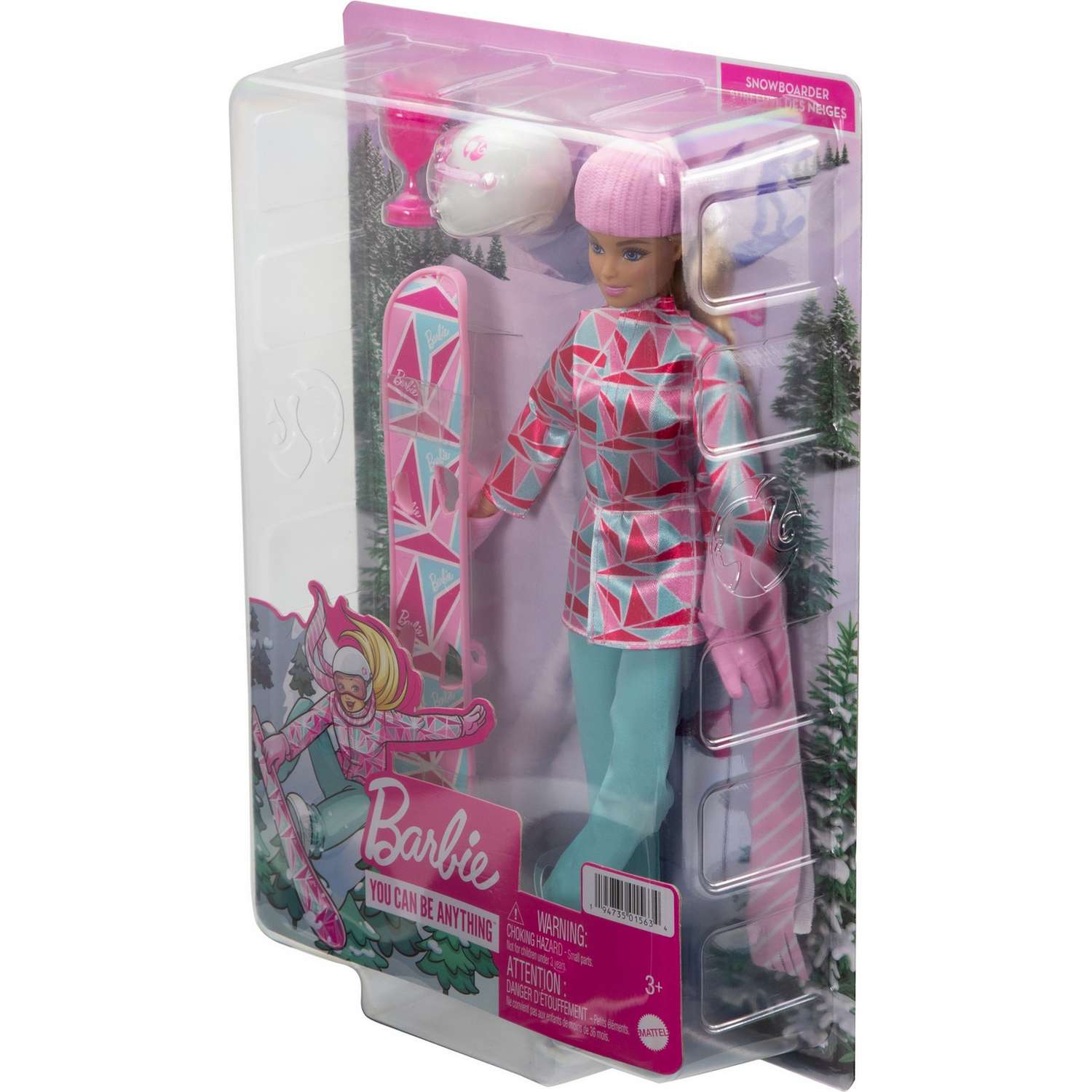 Кукла Barbie Зимние виды спорта Сноубордист HCN32 HCN32 - фото 3