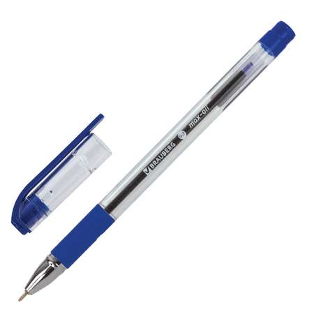 Ручка шариковая Brauberg Max-Oil 12шт синяя масляная