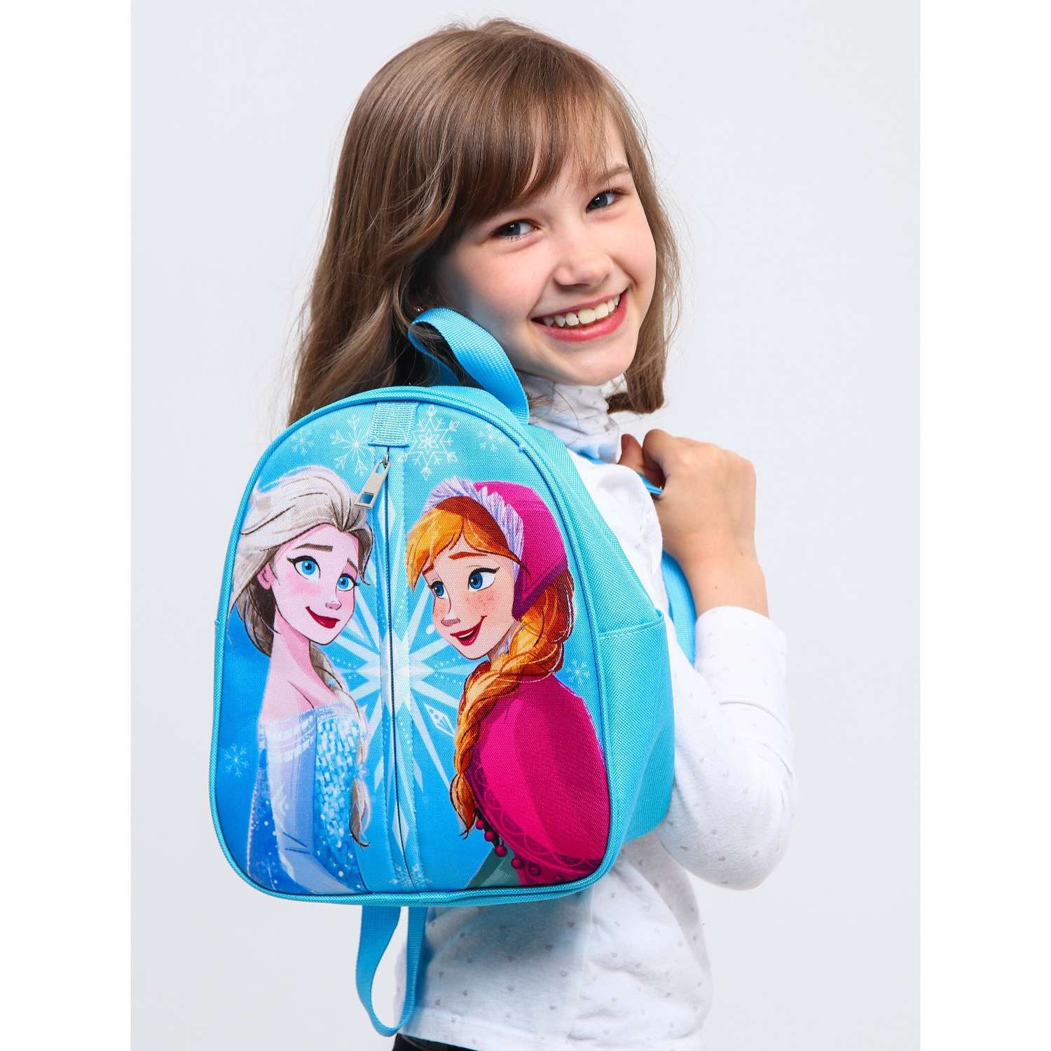 Рюкзак Disney детский «Анна и Эльза» на молнии 23х27 см Холодное сердце - фото 5