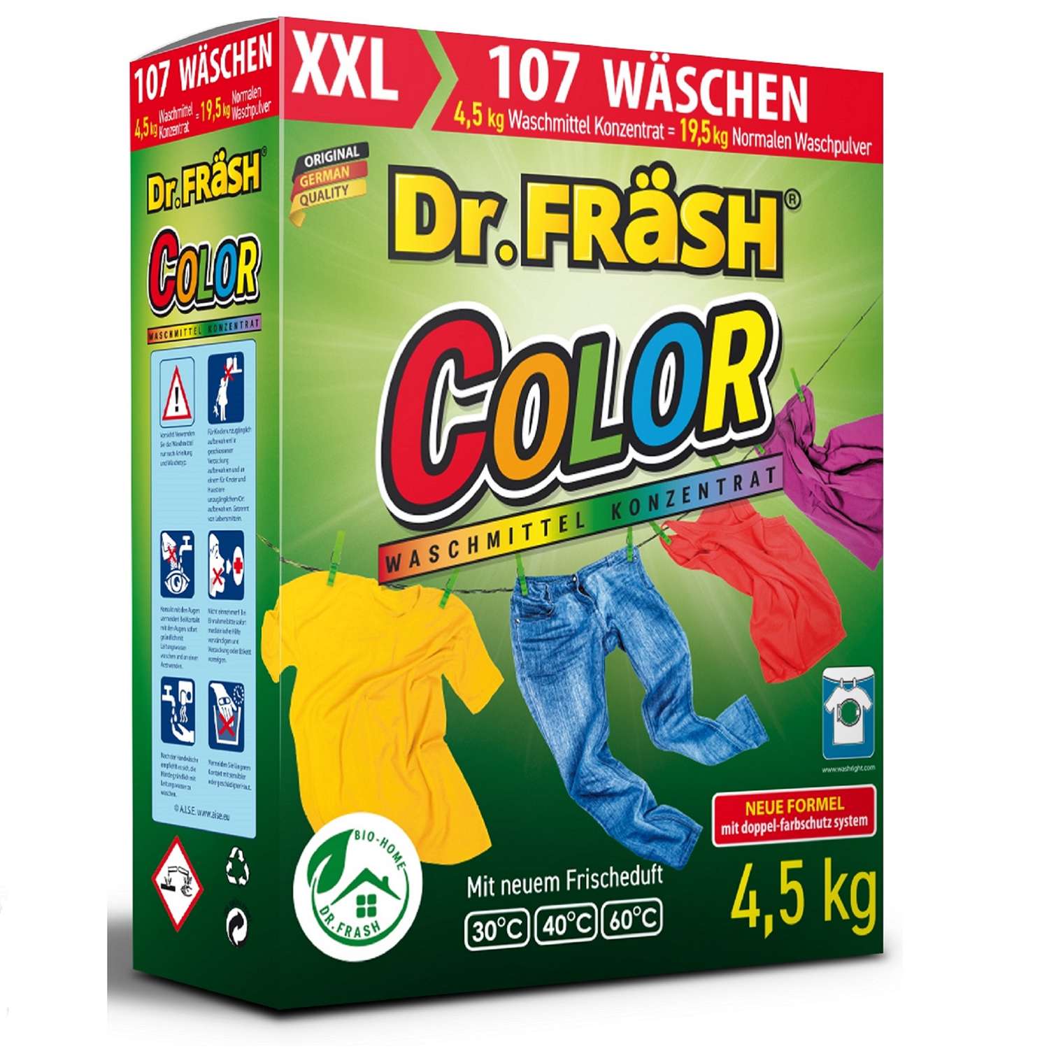 Стиральный порошок Dr.Frash Концентрированный для цветного белья Color 4500г 107ст - фото 1