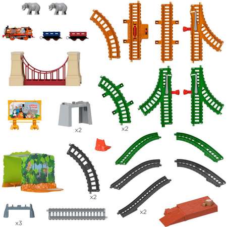 Набор игровой Thomas & Friends Железная дорога Ния и слон GPD84