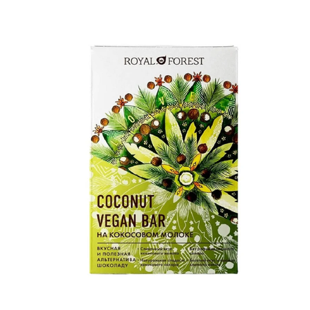 Плиточный шоколад ROYAL FOREST Веганский на кокосовом молоке
