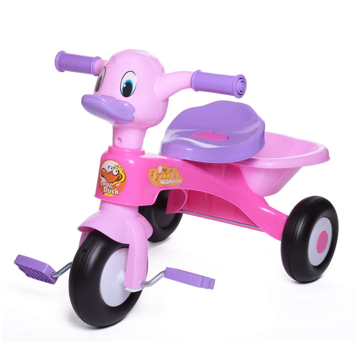 Велосипед трехколесный BabyCare Try me розовый - фото 1