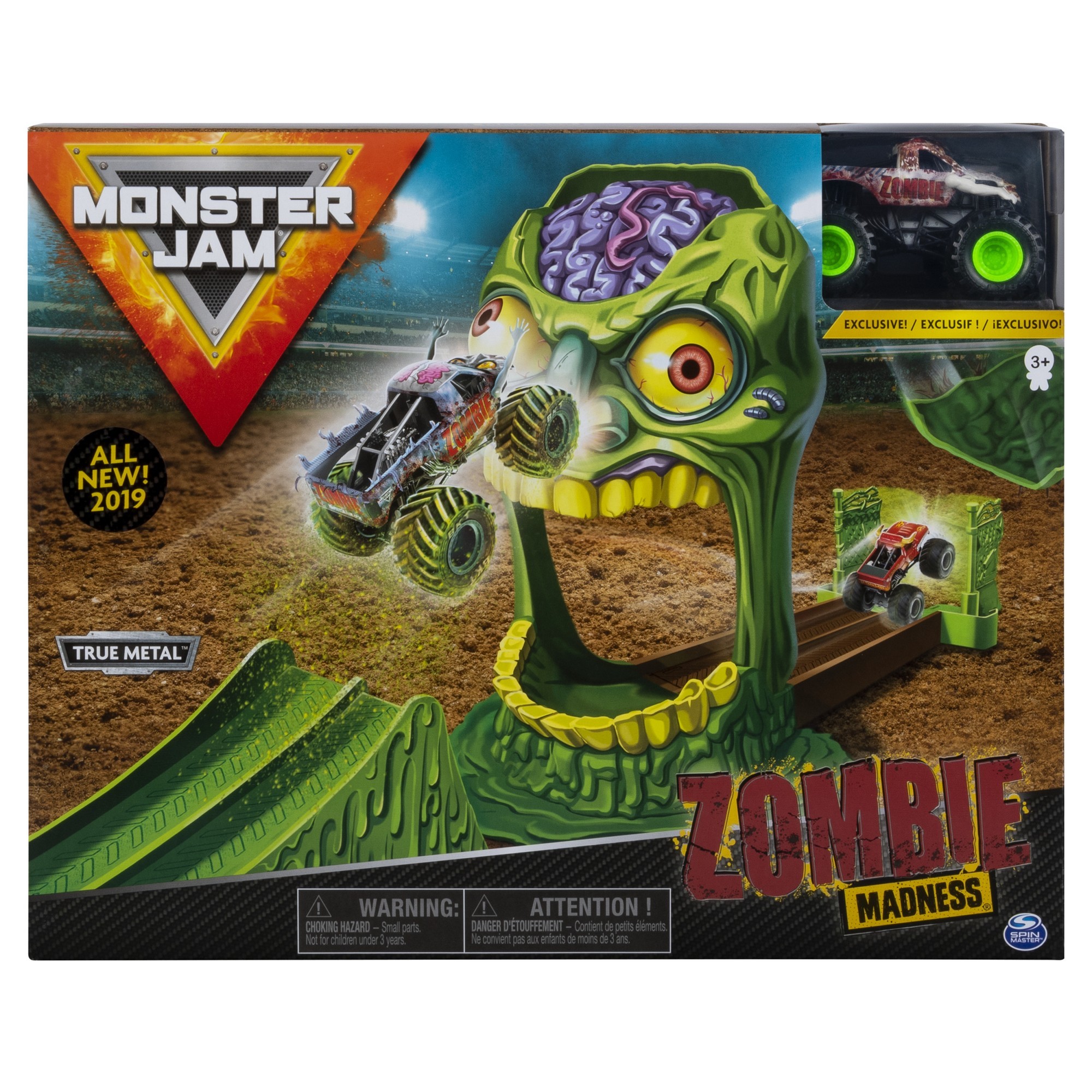 Набор игровой Monster Jam Зона Зомби с машинкой 1:64 Zombie 6053298 купить  по цене 999 ₽ в интернет-магазине Детский мир