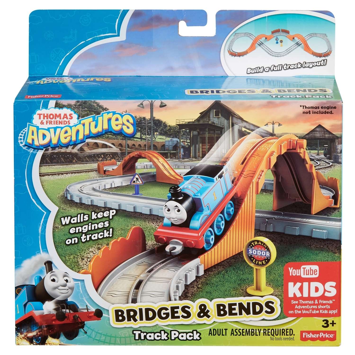 Набор игровой Thomas & Friends Мосты и изгибы DYV58 DYV57 - фото 2