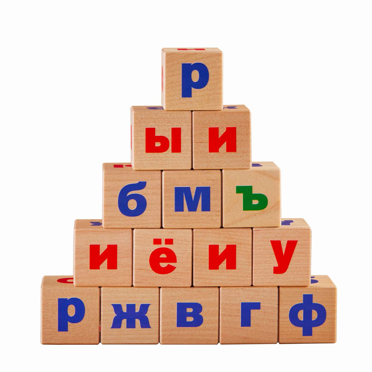 Обучающие деревянные кубики kibooq Лесная Азбука - фото 5