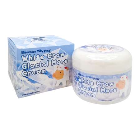 Крем для лица Elizavecca для сияния кожи лица Milky Piggy White Crow Glacial More cream 100мл