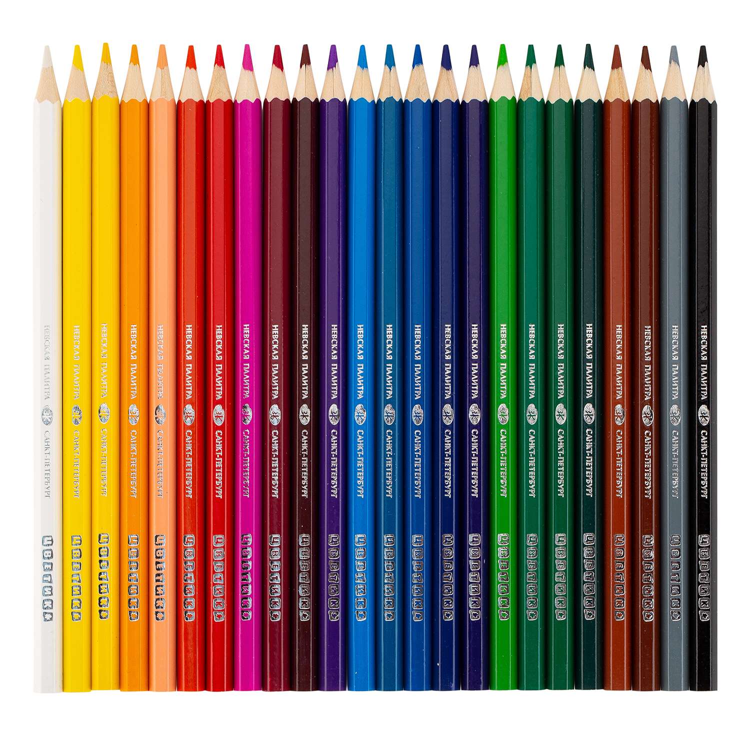 Карандаши цветные Цветик набор 24 цвета шестигранные 2М-4М заточенные - фото 2