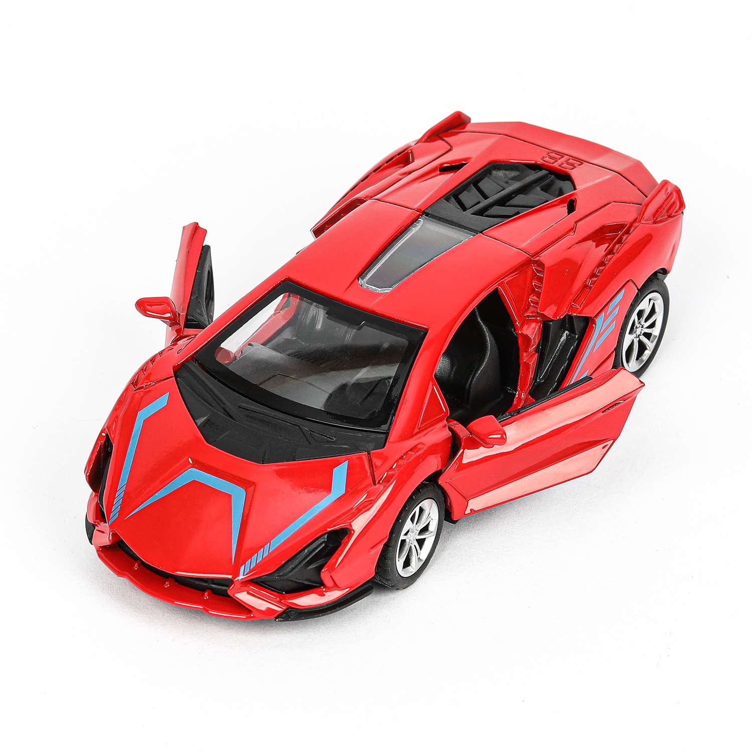 Автомобиль Huada Toys Lamborghini Sian красный 390232 - фото 9
