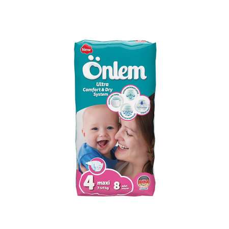 Детские подгузники Onlem Classik макси 7-14kg mini 8 штук