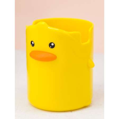 Стакан для зубных щеток iLikeGift Little duck yellow