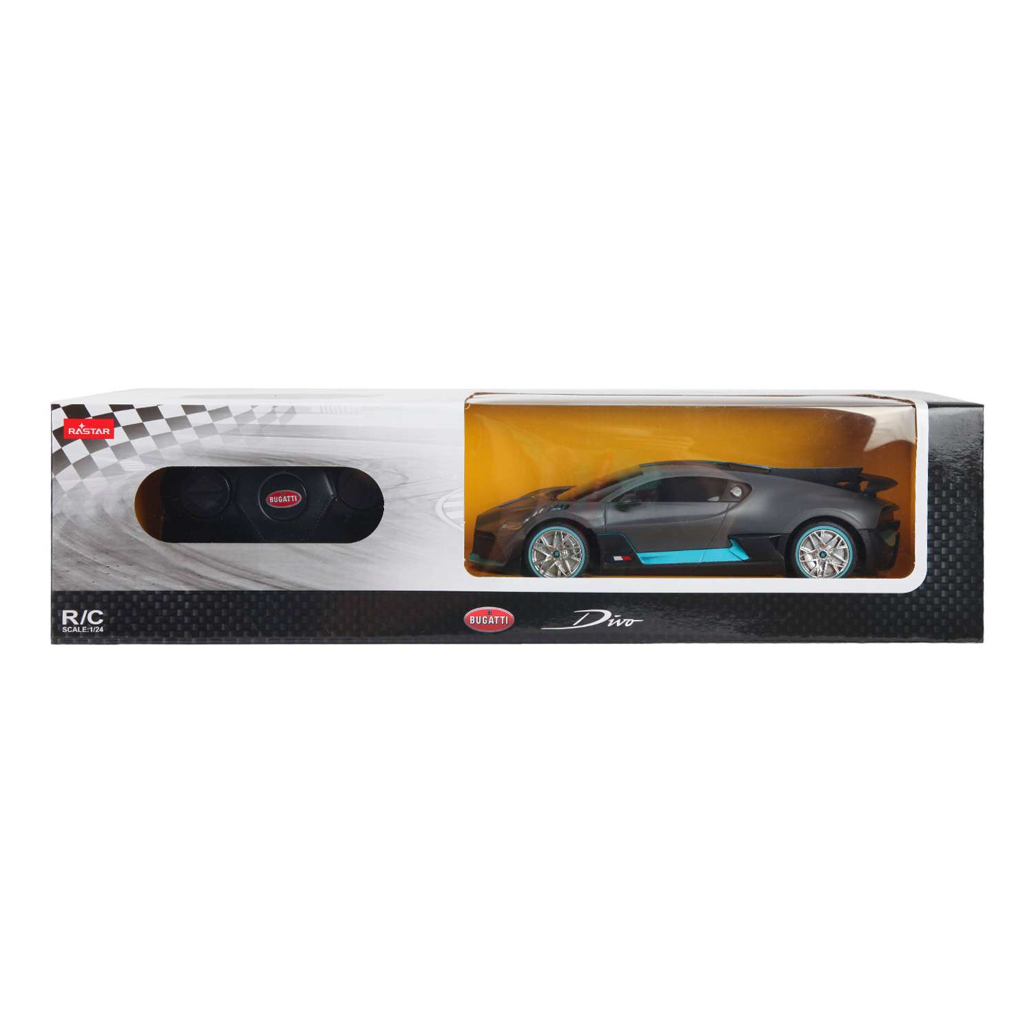 Машина РУ Rastar 1:24 Bugatti Divo Серая 98900 - фото 2