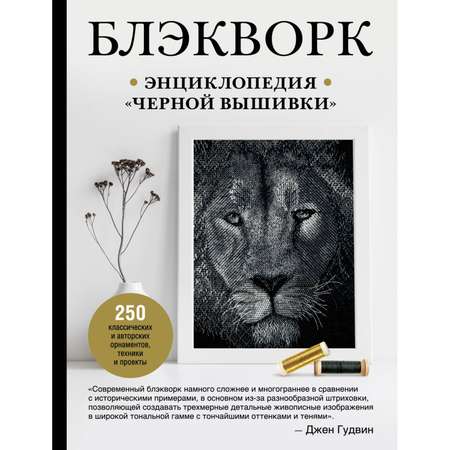 Книга Эксмо Блэкворк Энциклопедия черной вышивки