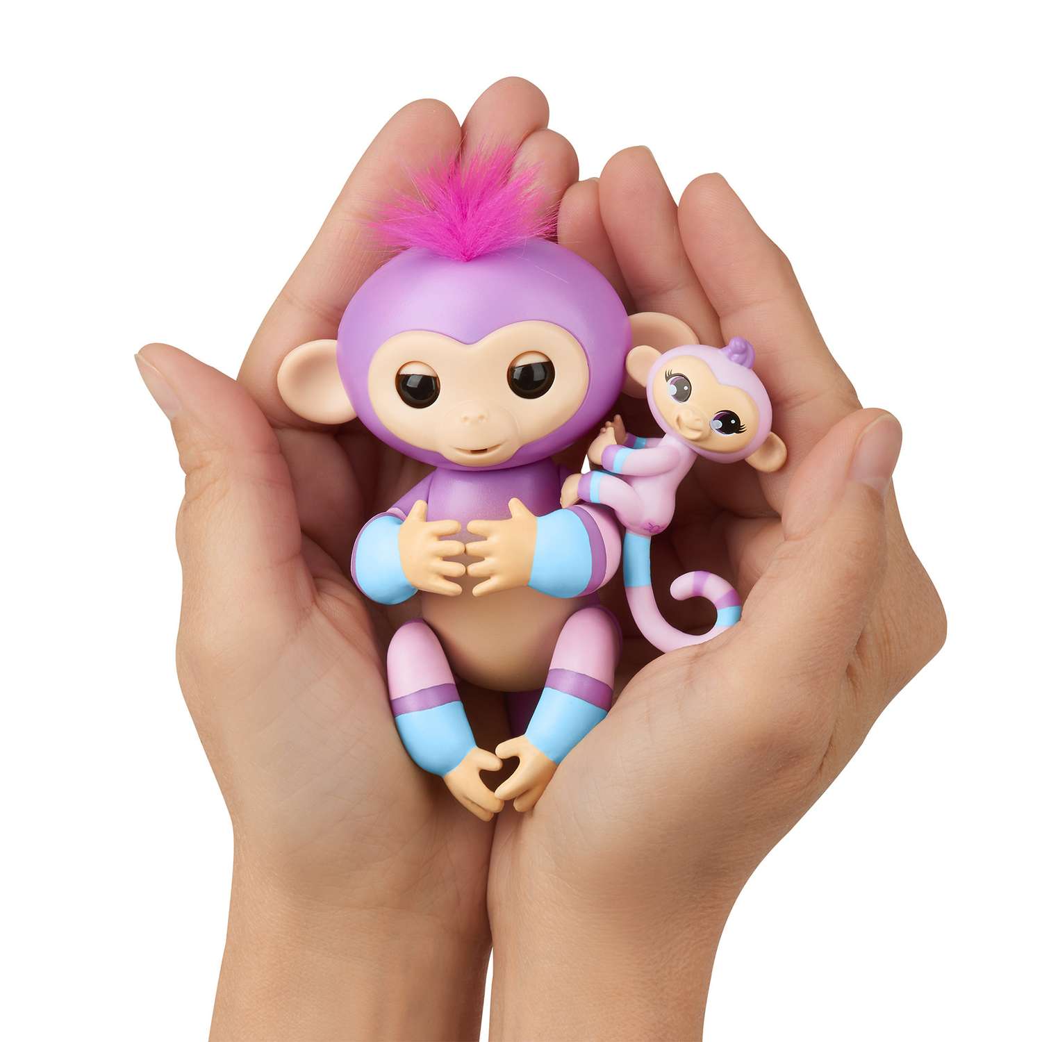 Игрушка Fingerlings Обезьянка Вайолет с малышом интерактивная 3543 - фото 5