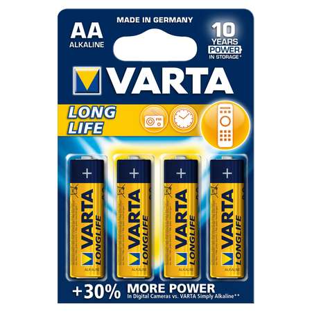 Батарейка Varta Longlife Mignon 1.5V - LR06/ AA 4шт